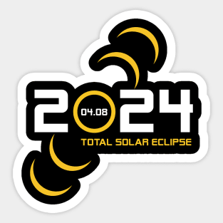 Total Solar Eclipse 2024 April 8th Celestial Eclipse Lover Sticker